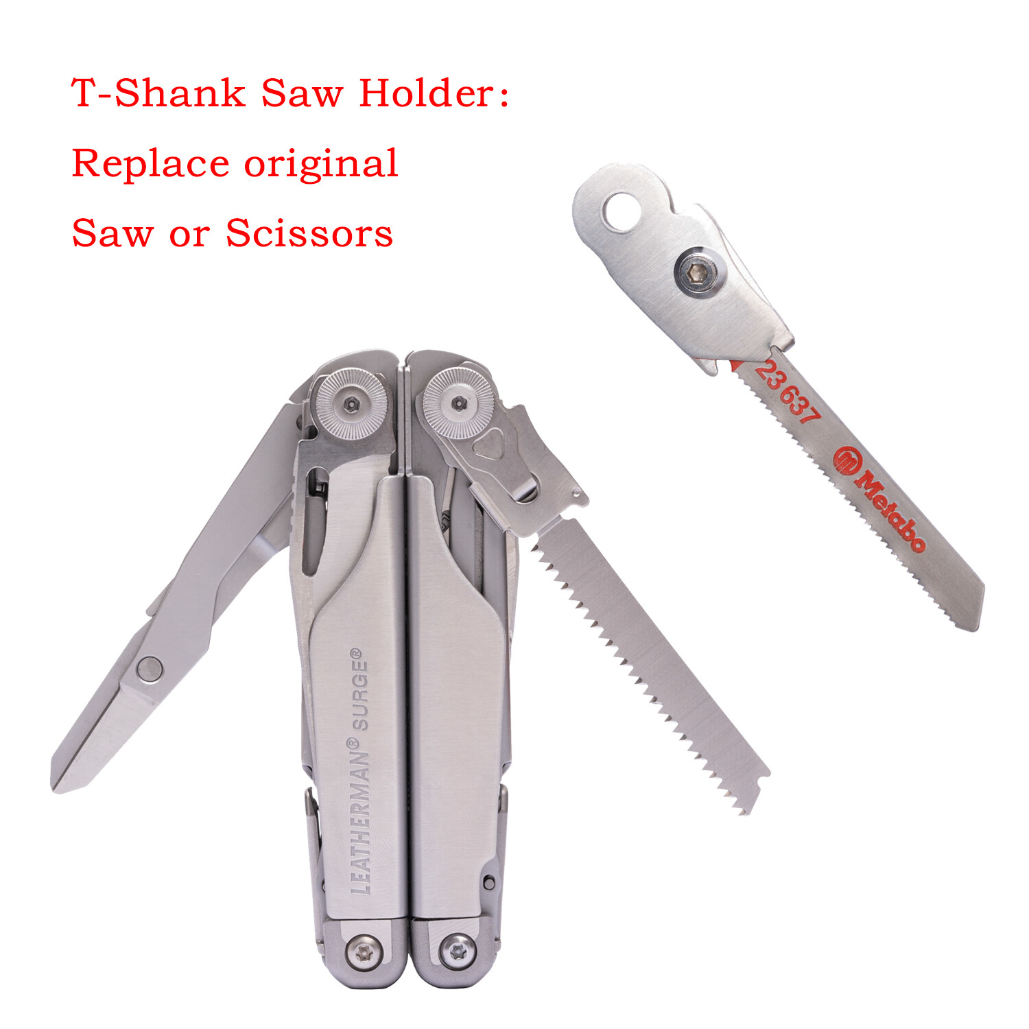 Saw Holder T-Shank Blade Scalpel bit Holders for the Leatherman Surge Series