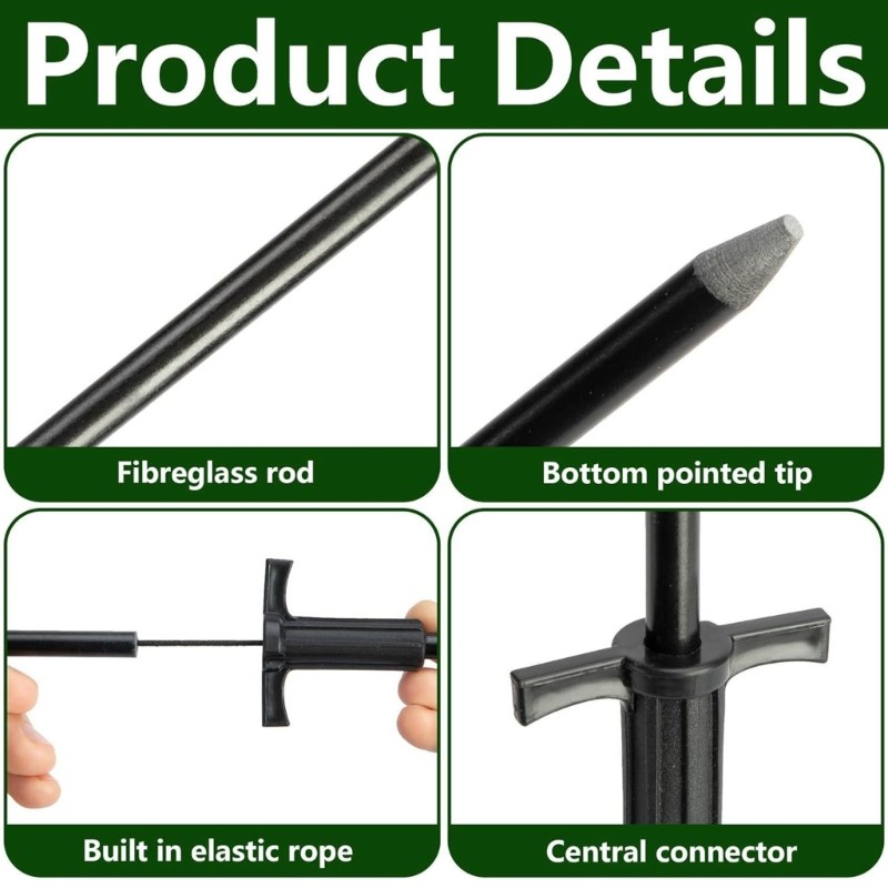 Weather Resistant Outdoor Decoy Stake Folding Design Aviation Grade Aluminum