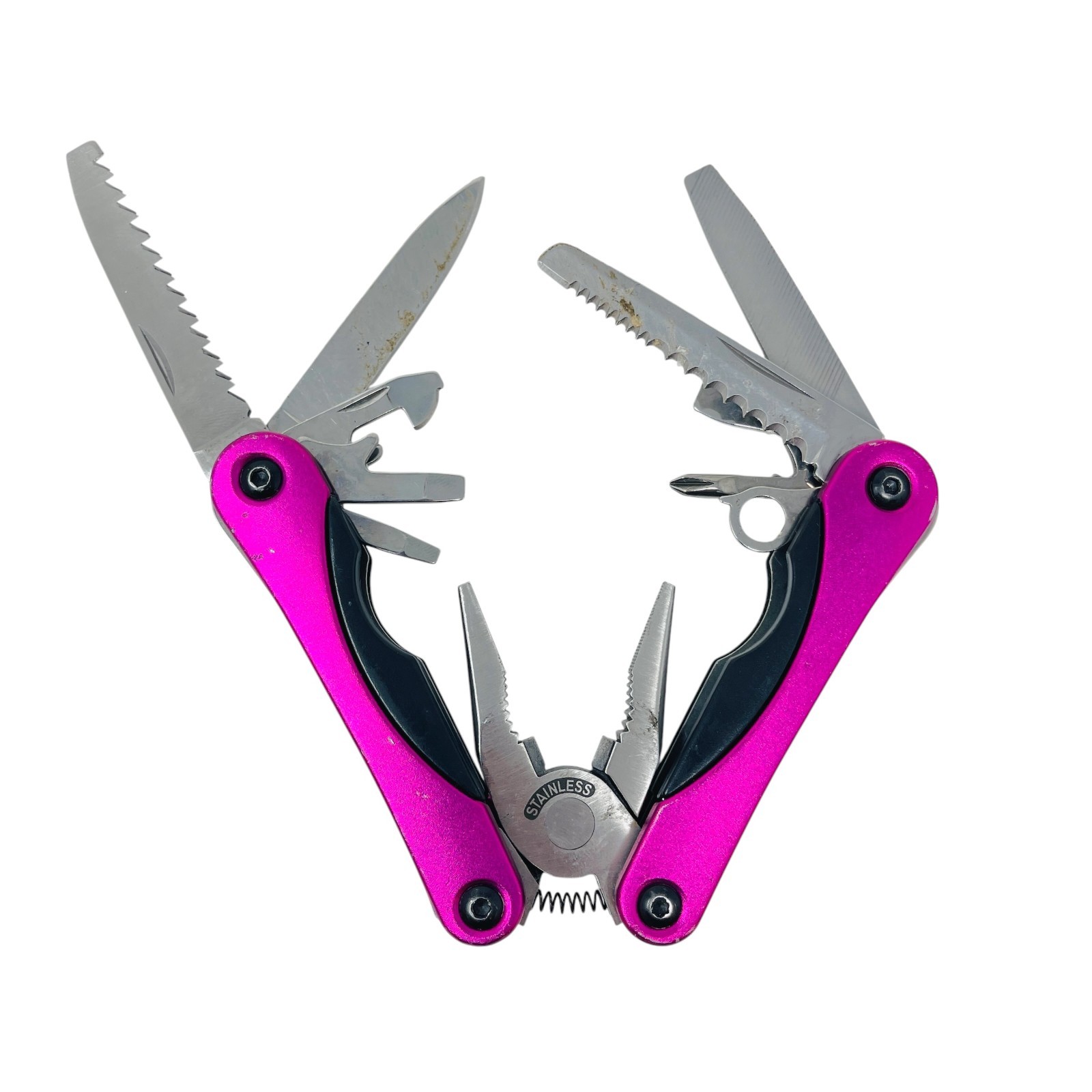 BOSCH & Pink Box and Unbranded MultiTool Professional Folding Pliers Set, 3 Pcs