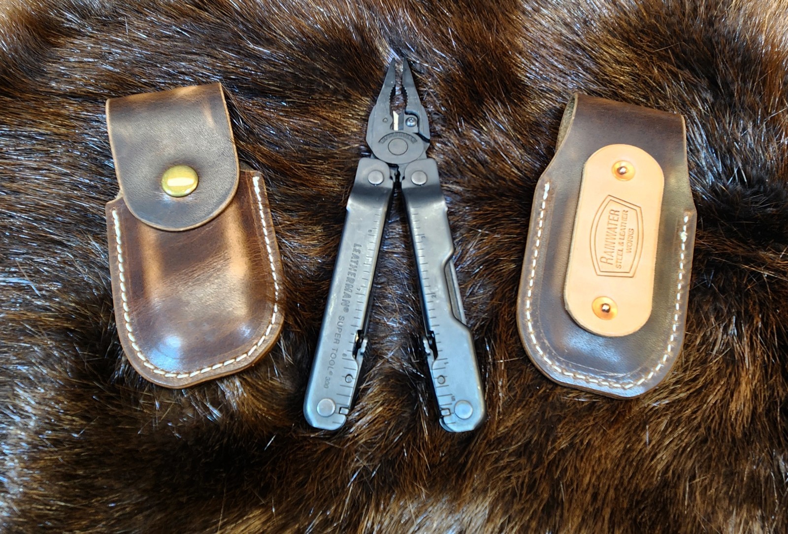 LeatherMan Supertool 300 Leather Sheath Top Grain Horween Handmade in Kentucky