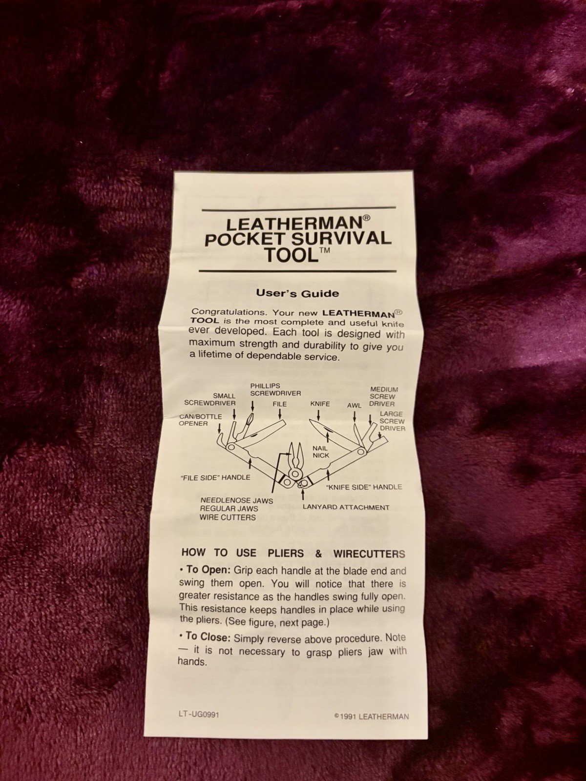 Original Leatherman Pocket Survival Tool