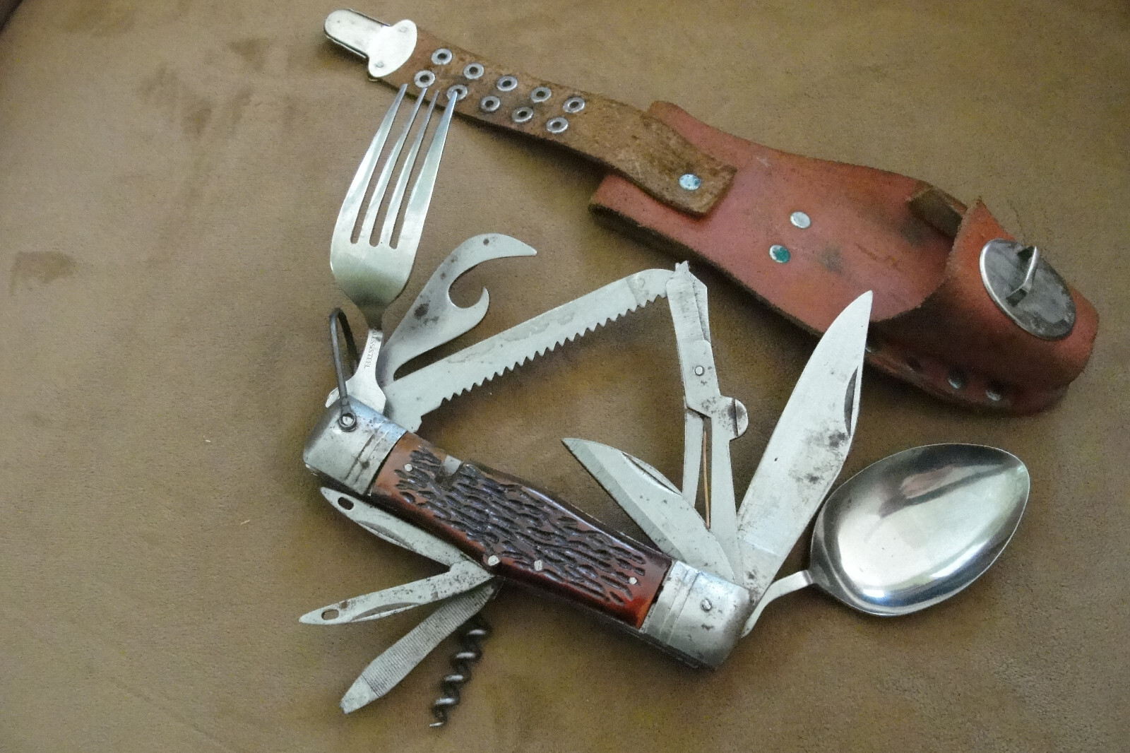 Pair of Japanese Multi Tool Camping utensils & tools