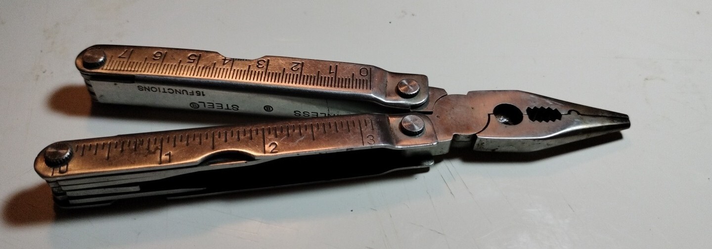 Unbranded 15 Function Stainless Steel Multi-tool With Ruler