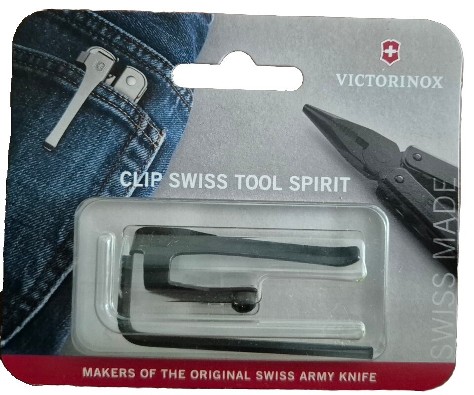 VICTORINOX CLIP SWISS TOOL SPIRIT BS (3.0240.3B1) MULTI TOOL ACCESSORIES BLACK