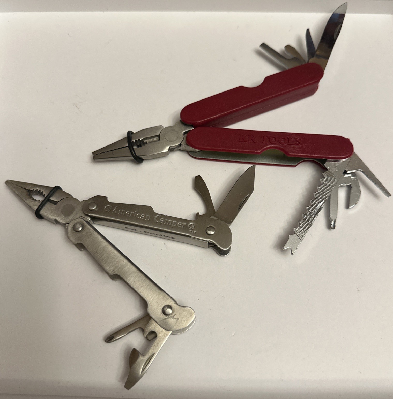 American Camper & KR TOOLS Stainless Steel Multi purpose Tool/knifes. 2 Knives!