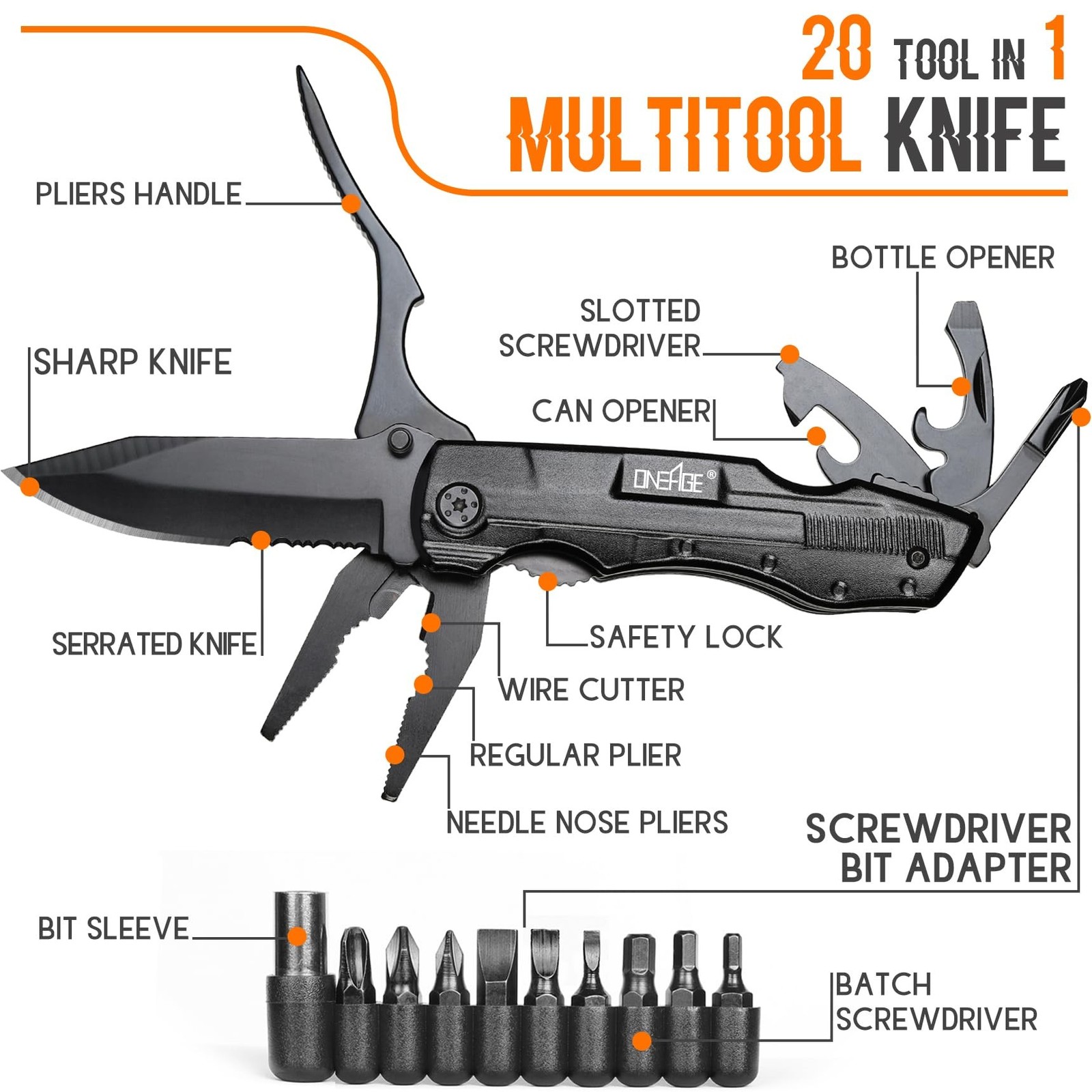 Gifts for Men Him Dad,Pocket Multitool Knife,Christmas Stocking Stuffers,Anni…