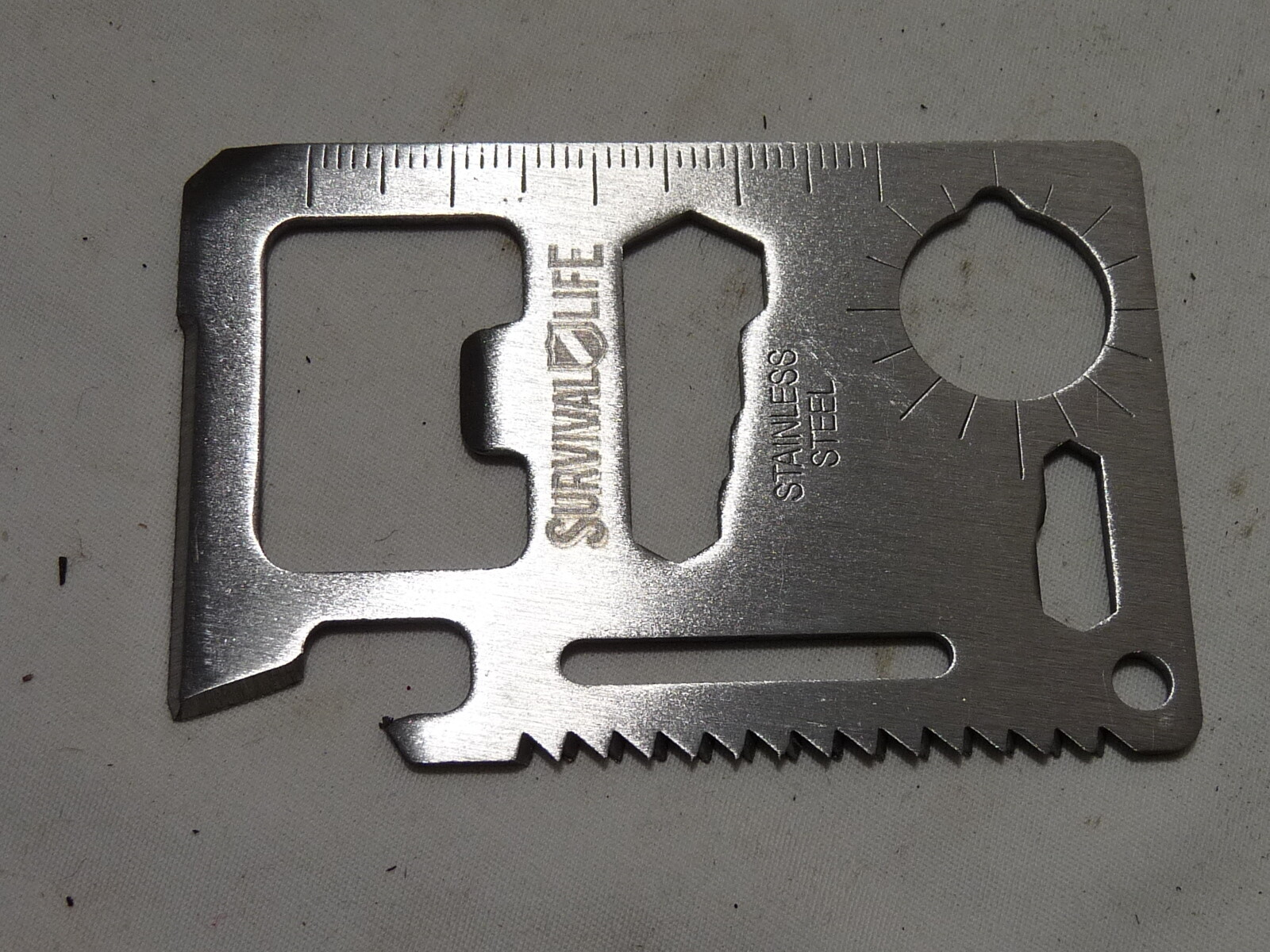 Survival Life 10-in-1 Credit Card Pocket Survival Multi-Tool