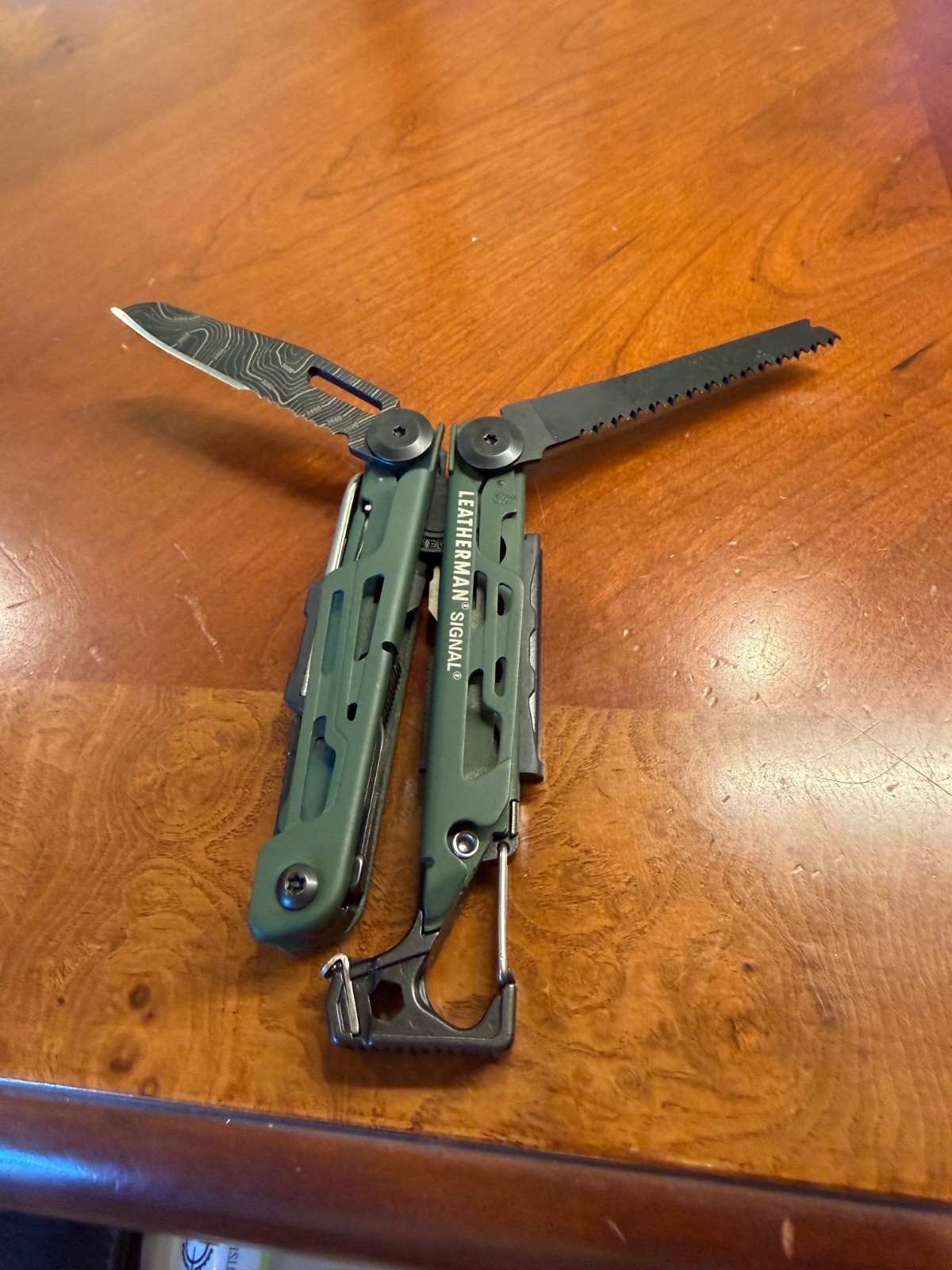 Leatherman SIGNAL TOPO Multi-Tool Green Good Condition (004)