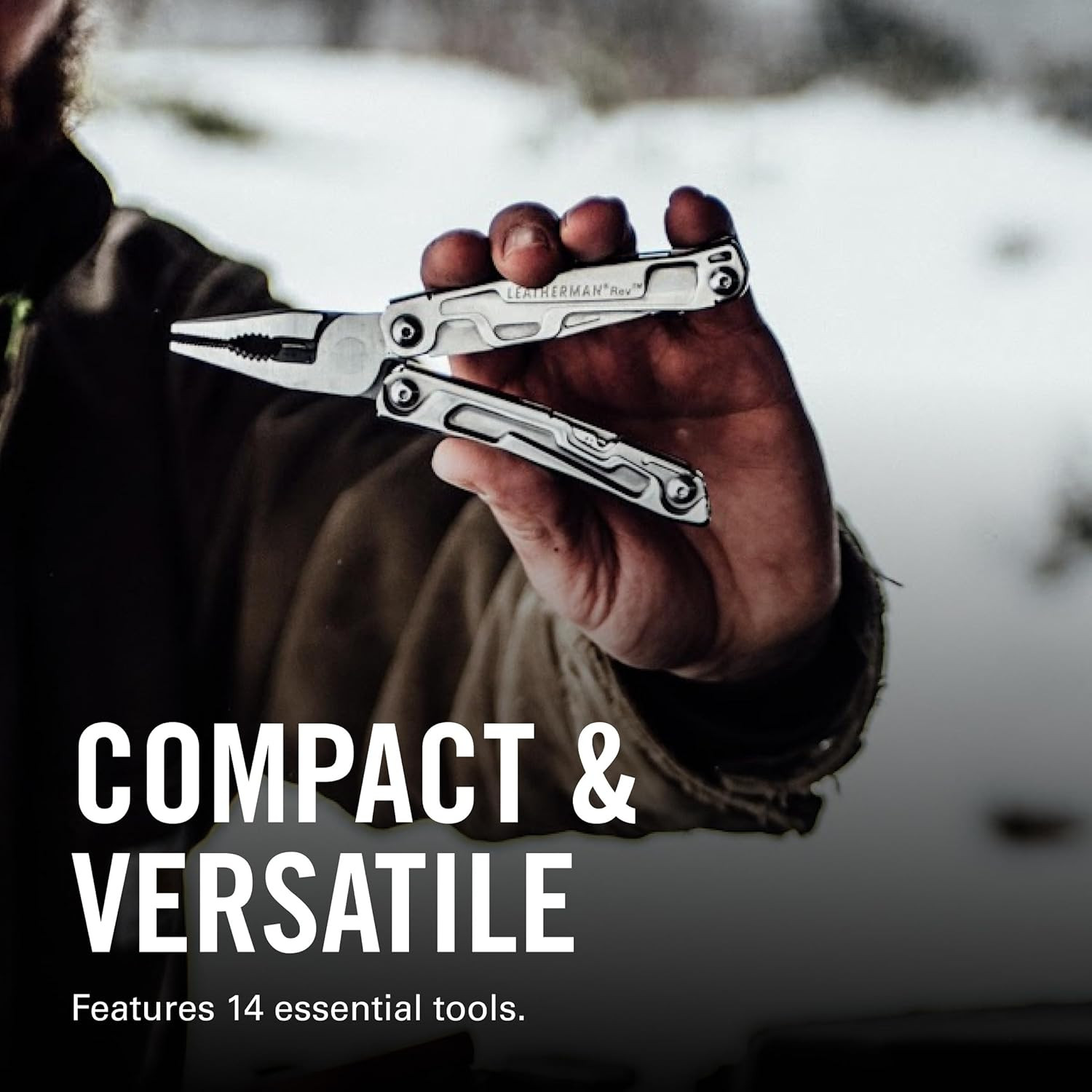 LEATHERMAN, Rev Pocket Size Multitool with Package Opener and Screwdrivers, Stai
