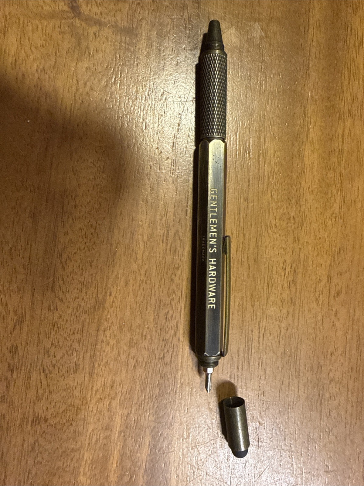 Gentlemen’s Hardware Tooling Pen Multi-Purpose Tool Brass Pen Screwdriver