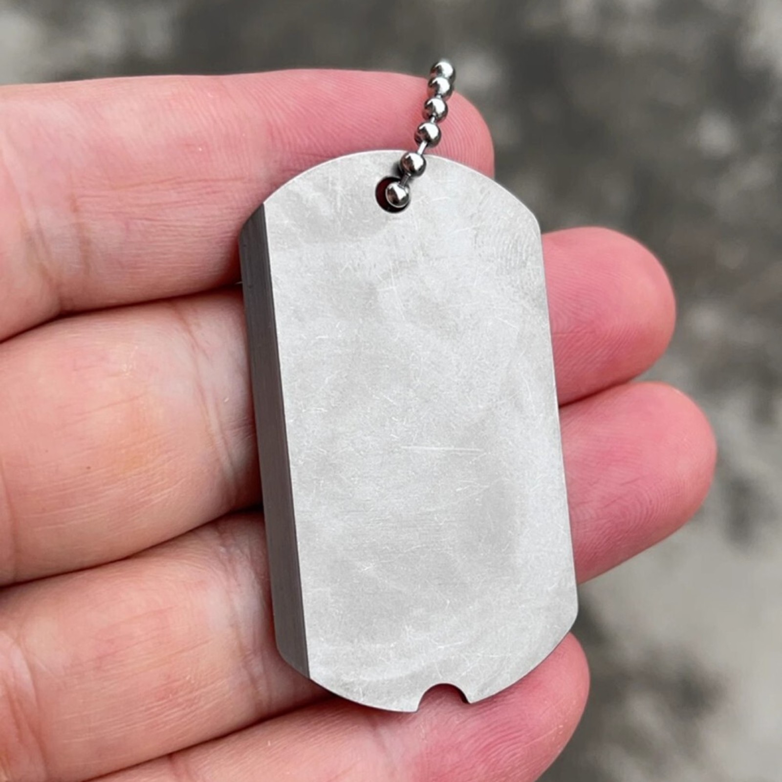 New Titanium Alloy Dog Tag Pendant Necklace Pet Dog Identity Card Necklace