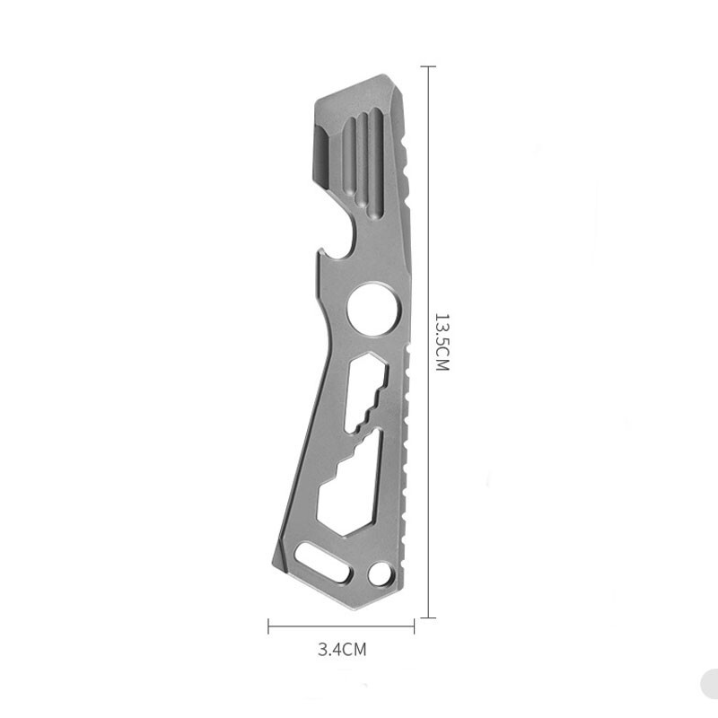EDC Titanium Stainless Steel Multitool Card Crowbar Opener outdoor Pry Bar Tool