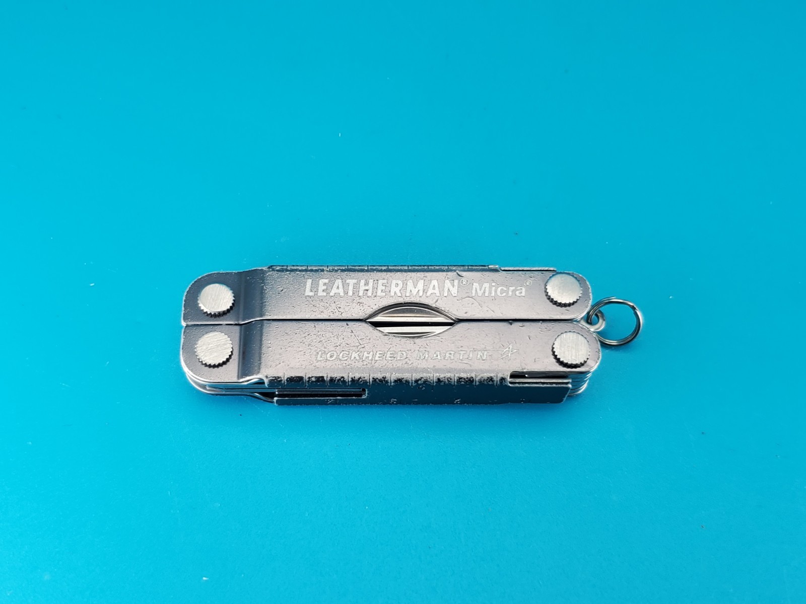 Leatherman Micra Multi-Tool, Knife, Scissors, Key Ring, Gray! *LOCKHEED MARTIN*