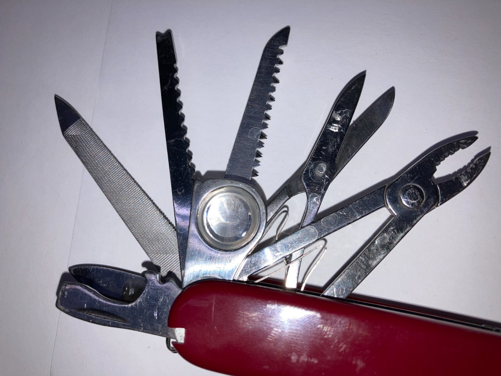 Large RED (17-n-1) 30-Function Camping Knife (New, Dealer Old Stock 1998)