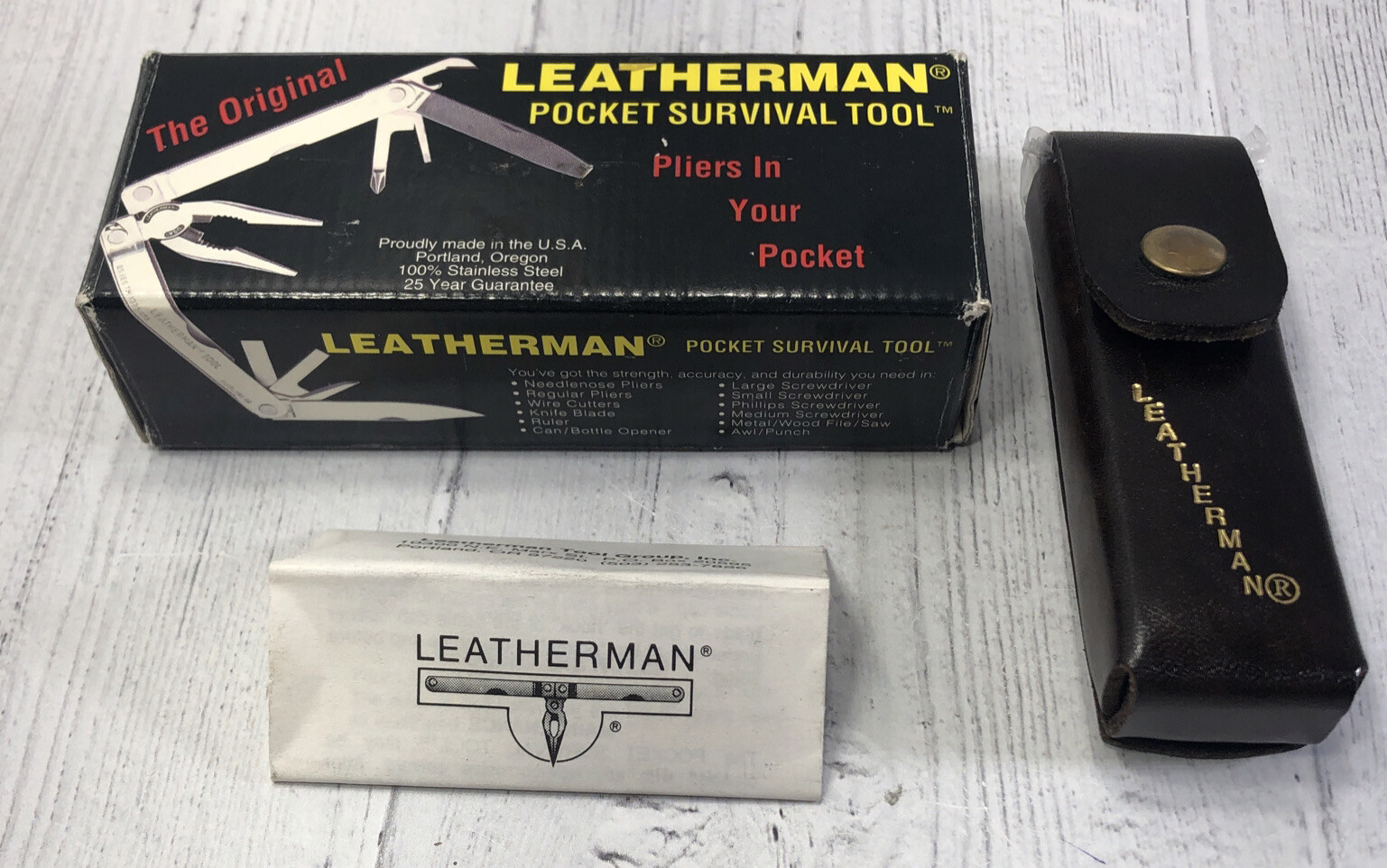 Vintage Leatherman Pocket Survival Tool 1995 The Original MultiTool New NIB