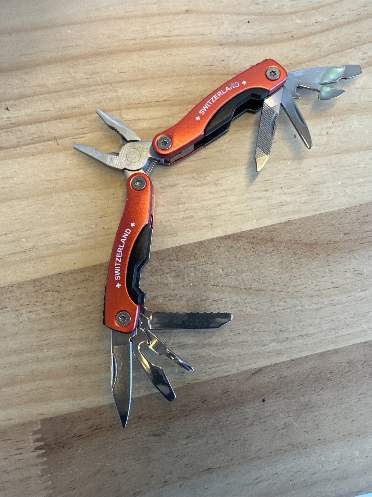 “Switzerland” Branded Mini Multitool 11-in-1 Closed 2.75”