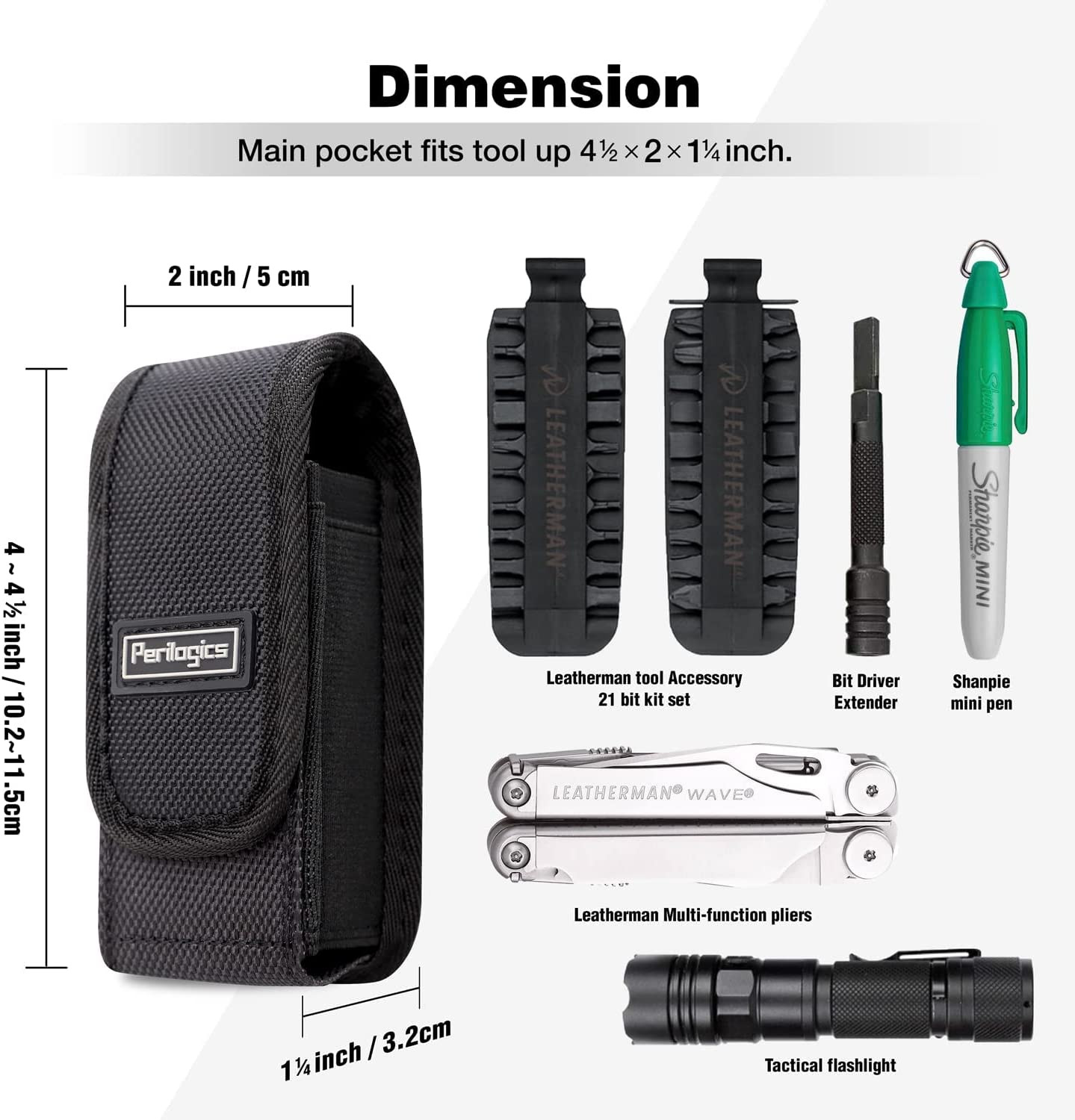 Leatherman Tool Sheath Replacement – Magnetic Closure Pouch Fits Wave Plus, Wing