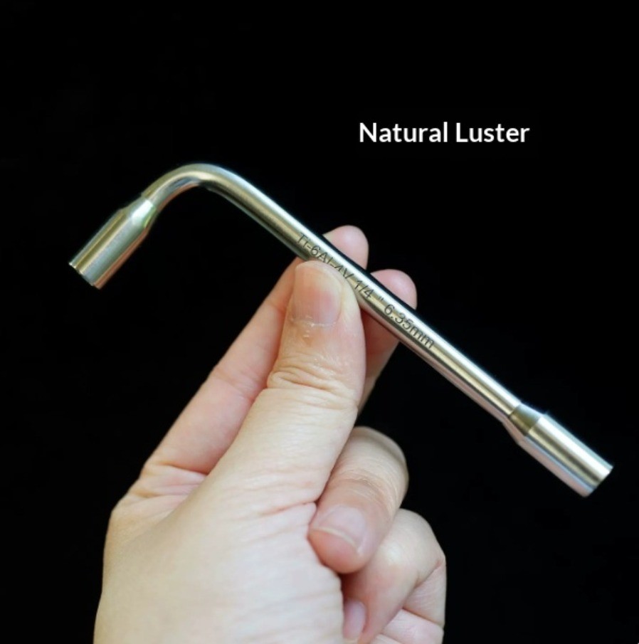 Mirror polishing – L-Shaped Wrench TC4 Titanium Alloy EDC Tool