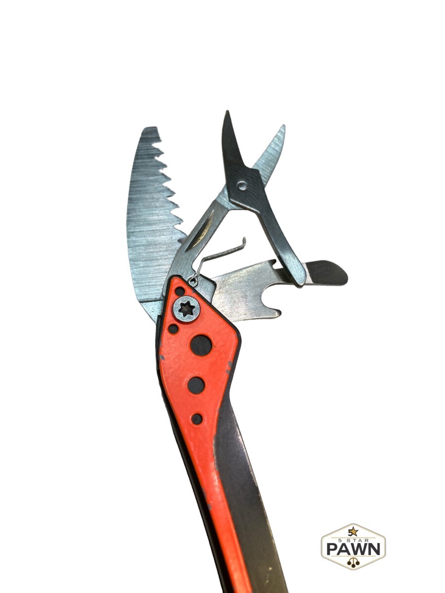 Blaze Orange Cabelas Budget EDC Folding Pocket Knife Multi-Tool Scis (FVS027774)