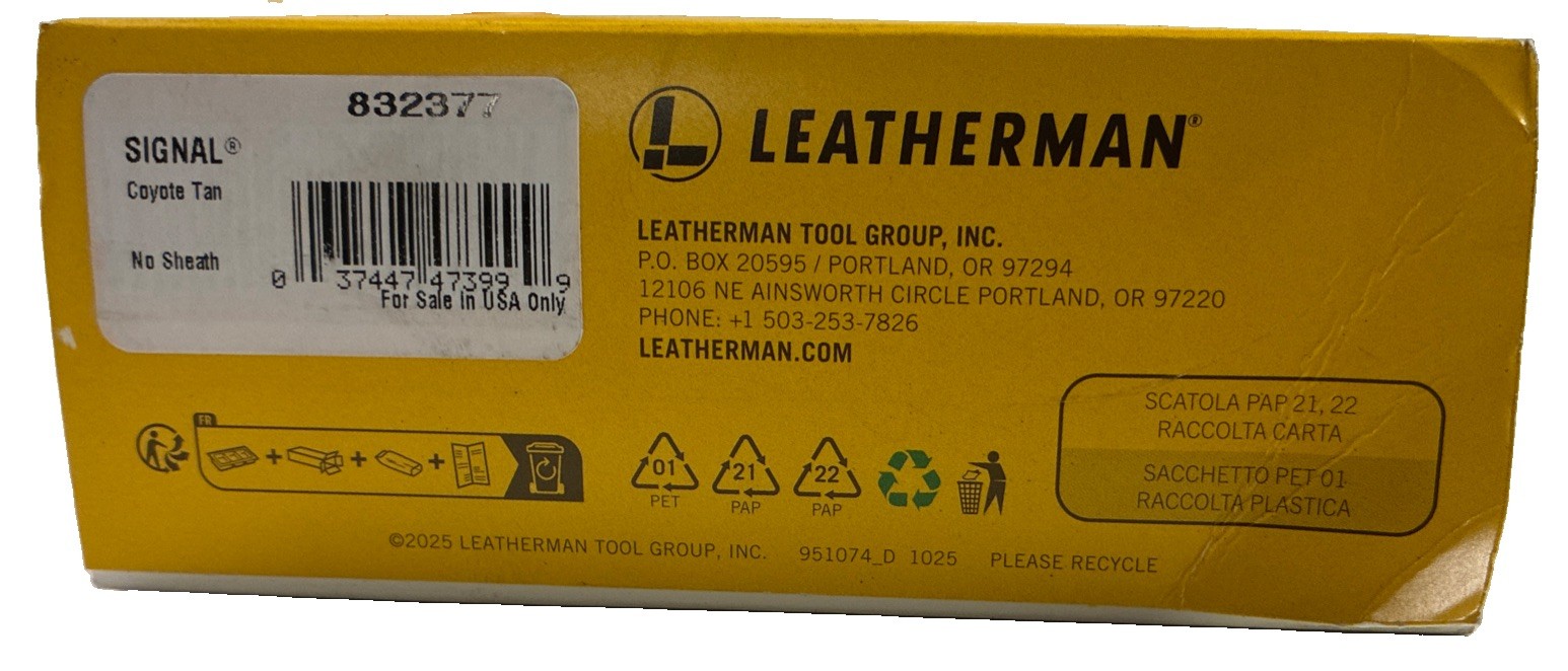 LEATHERMAN Signal 19 in 1 Multi-tool for Outdoors Camping Hiking Fishing