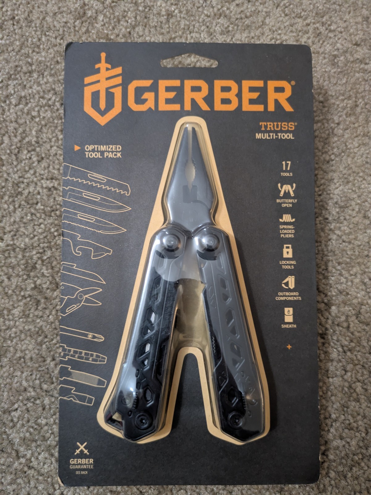 Gerber Truss Multi Tool Black 17 Tools Sheath