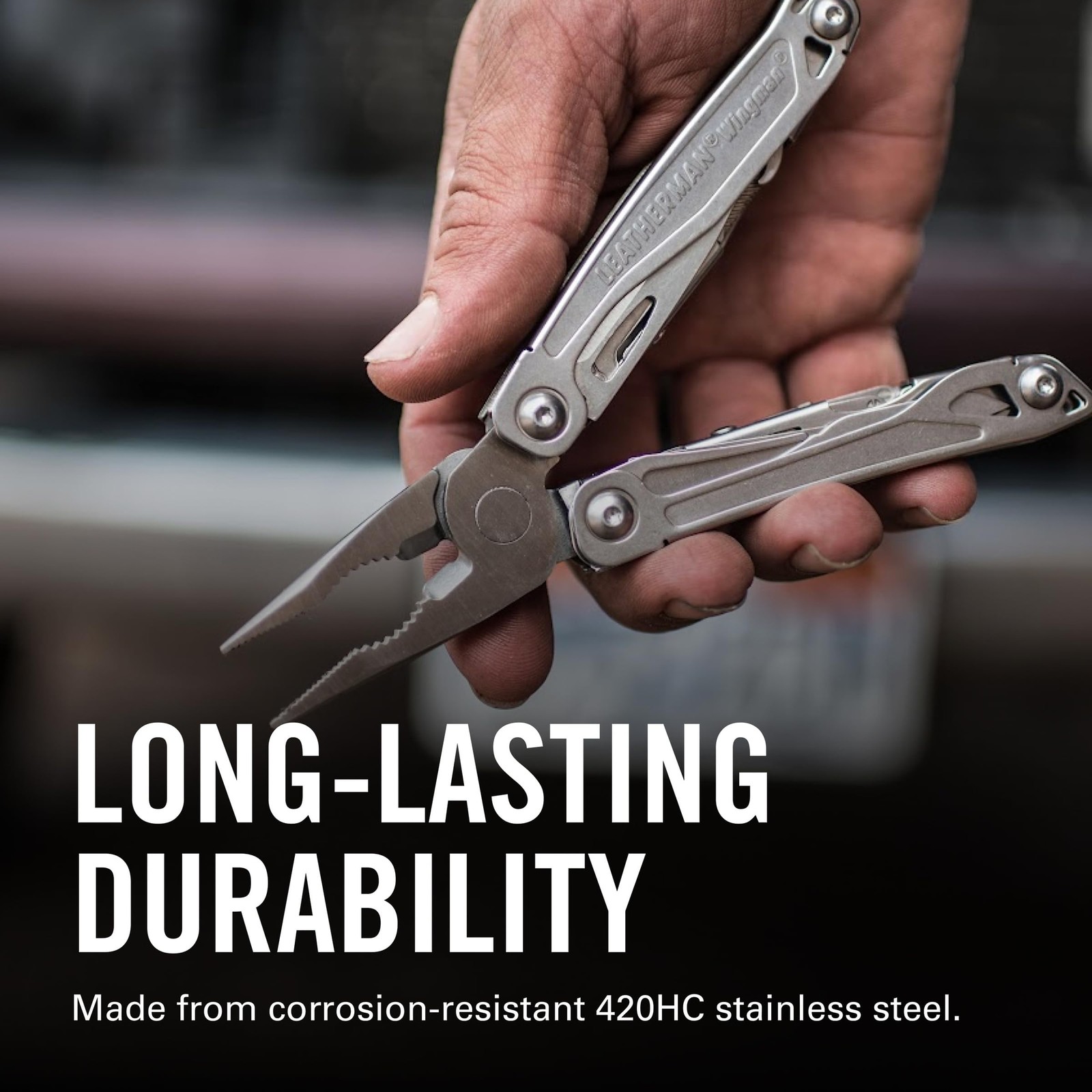 , Wingman Multitool with SpringAction Pliers and Scissors, Stainless Steel