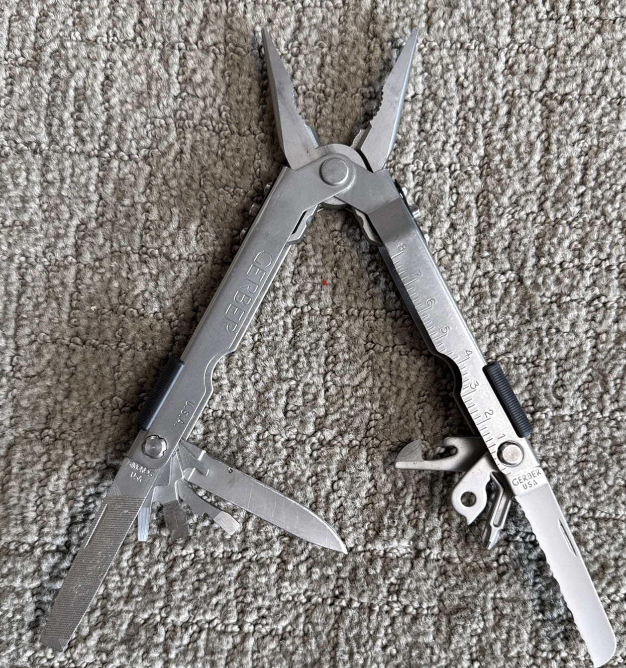 VTG Gerber Multiplier Multi-Tool USA Made Sliding Pliers w/ Sheath Excellent