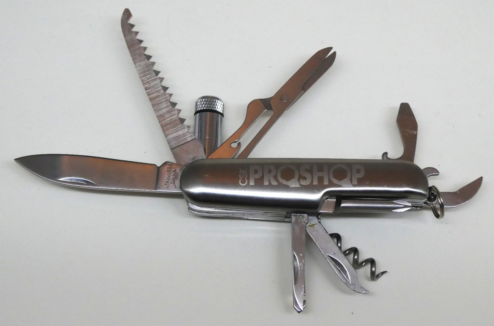 CSK Proshop (O’Reilly) Multi-Tool Promo 11 Tools Knife, Plus Display Case