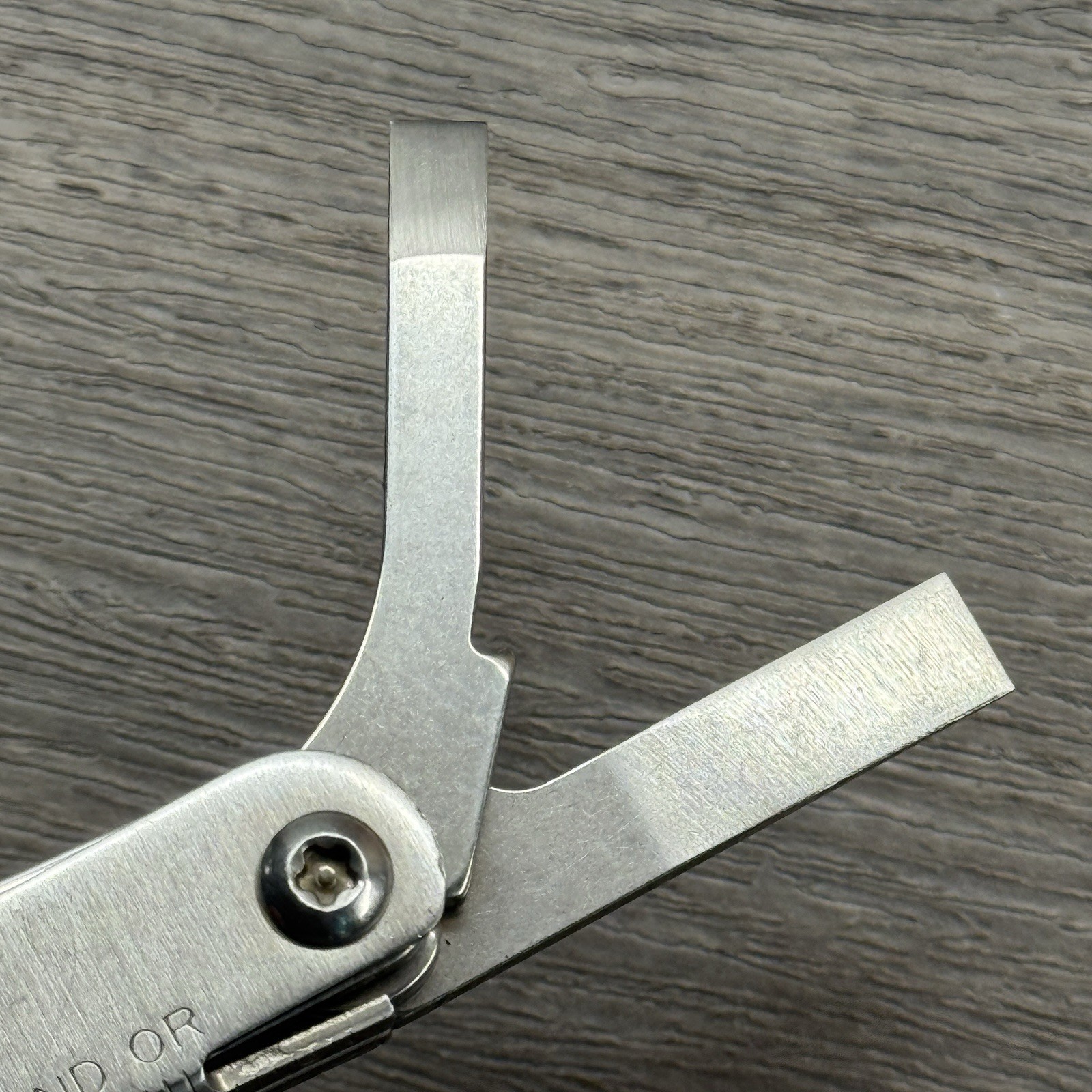 Leatherman Sideclip multitool. Lightly used. Late Run: shiny factory polished