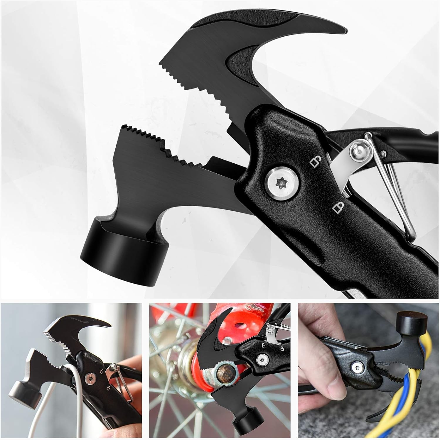Gifts for Men, 12 in 1 Hammer Multitool, Fathers Day Mens Gifts for Husband Dad,