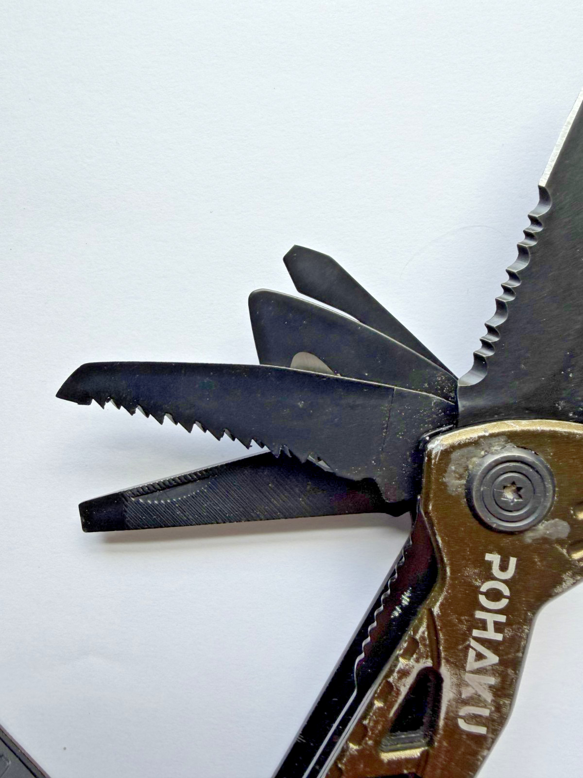 Lot of 2 Pohaku 13-in-1 Pocket Multitools, Multi Tool with Pliers, 3″ Blade, Saw