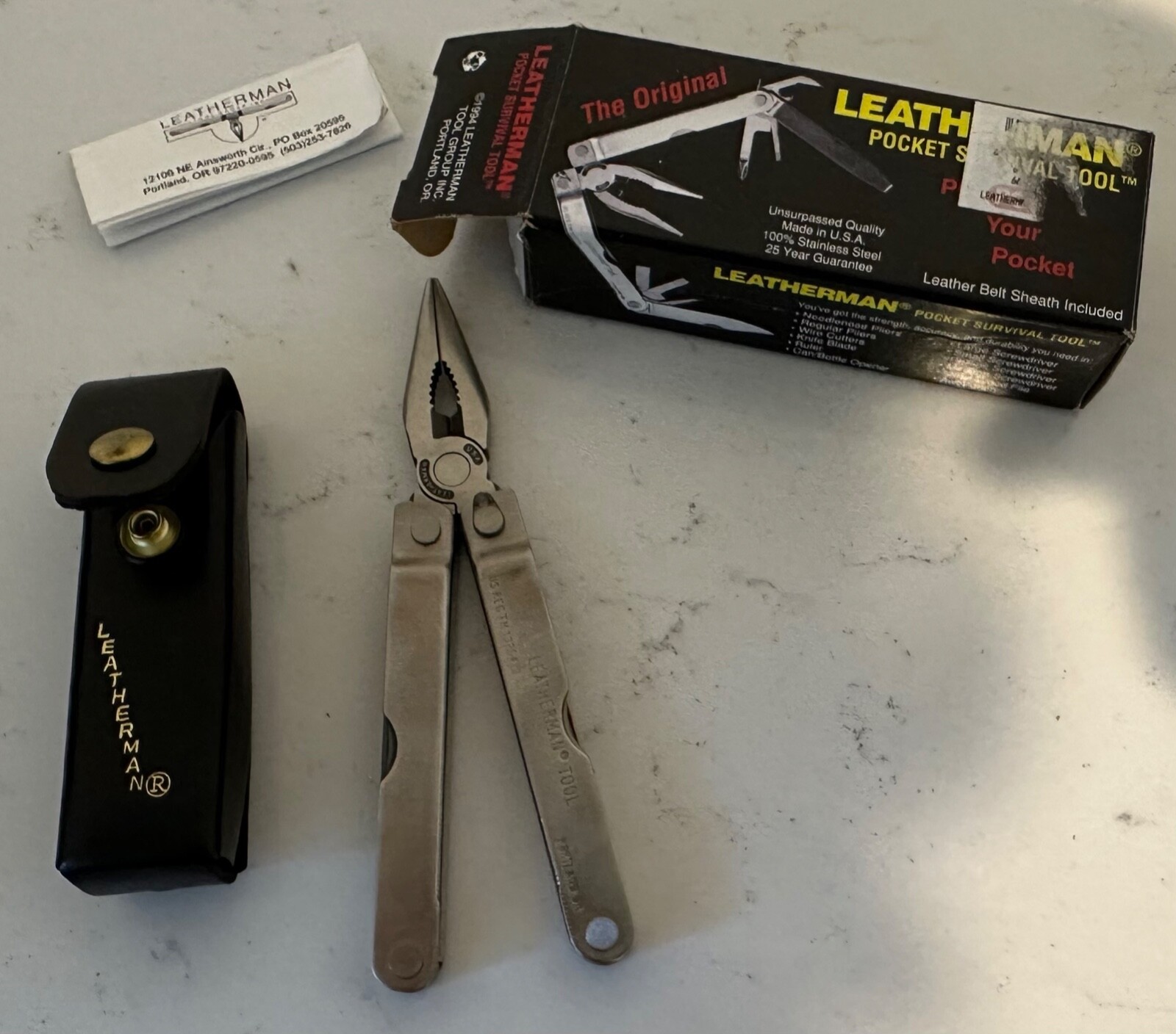 Leatherman 1994 Original Multi Tool With Leather Sheath New OLD STOCK