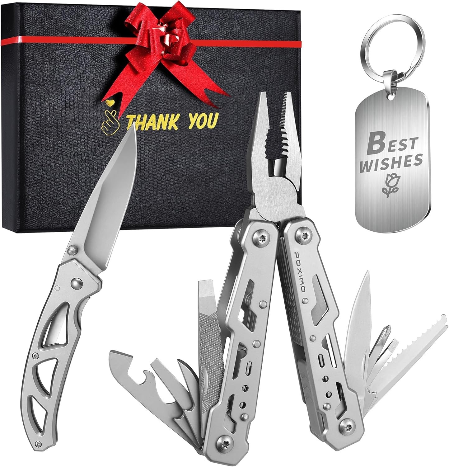 Multitools Gift Set Men 14-in-1 Multi-tool Pliers & Folding Knife Set W/
