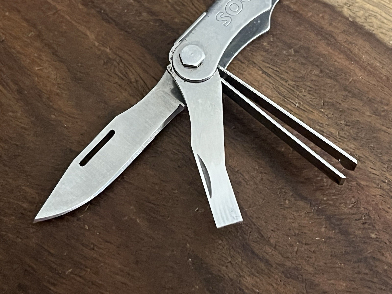 SOG Crosscut Multitool Knife TSA Confiscated w/SOG Sheath ~TASKCo￼