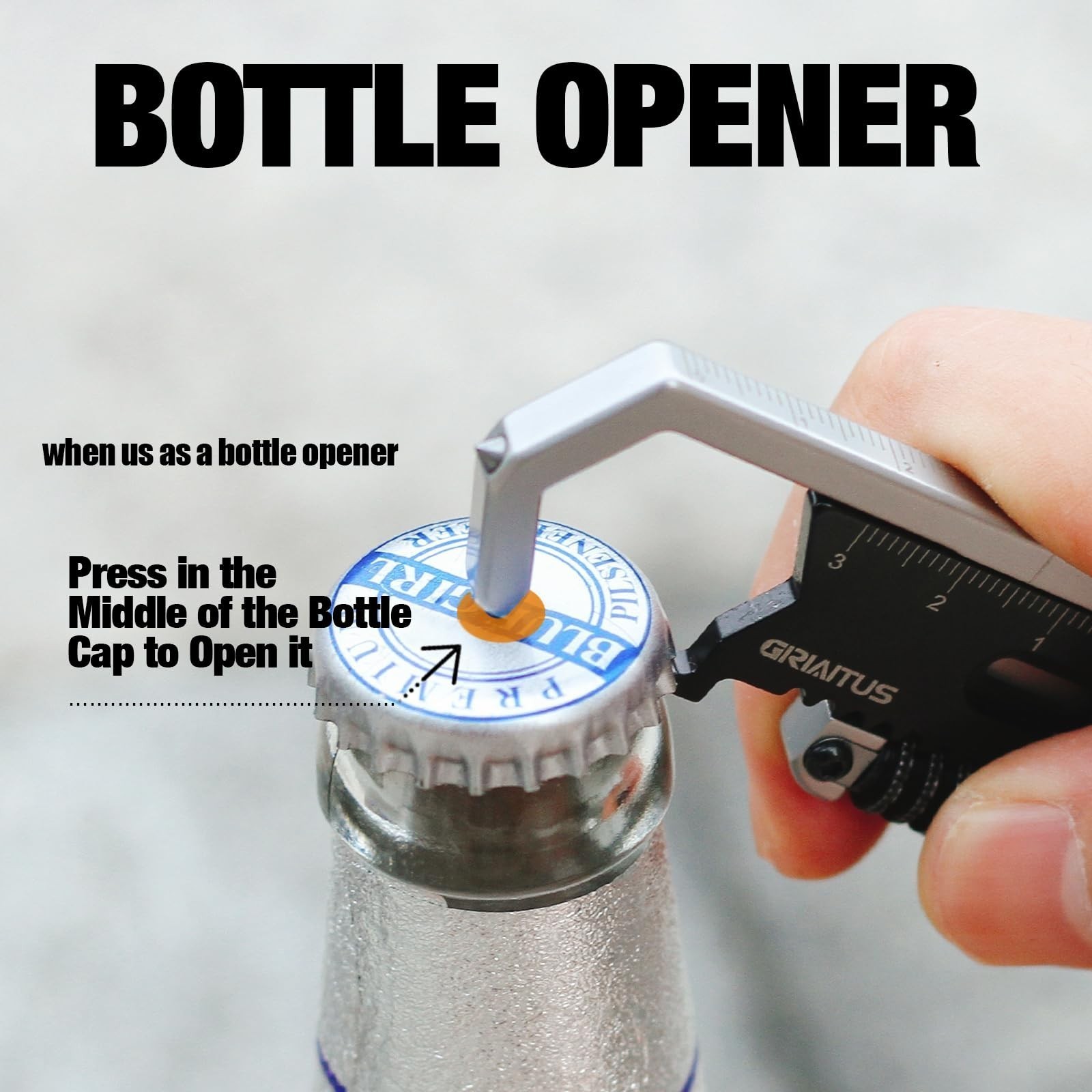 Small Multitool Wrench 9 in 1 Pocket Adjustable Wrench for Screw with Mini Pr A+