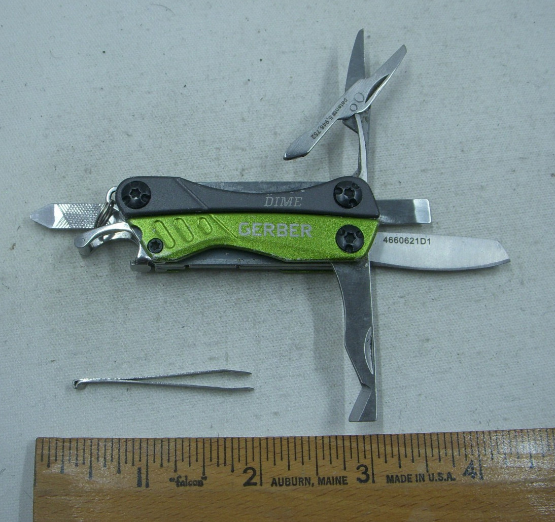 Gerber Dime 4660621D1 Green 11 Function Multi Tool