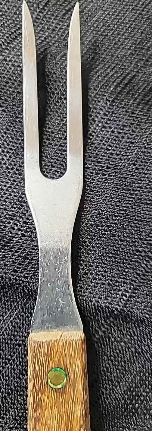 Vtg. STAINLESS STEEL MEAT CUTTING FORK. MADE IN JAPAN
