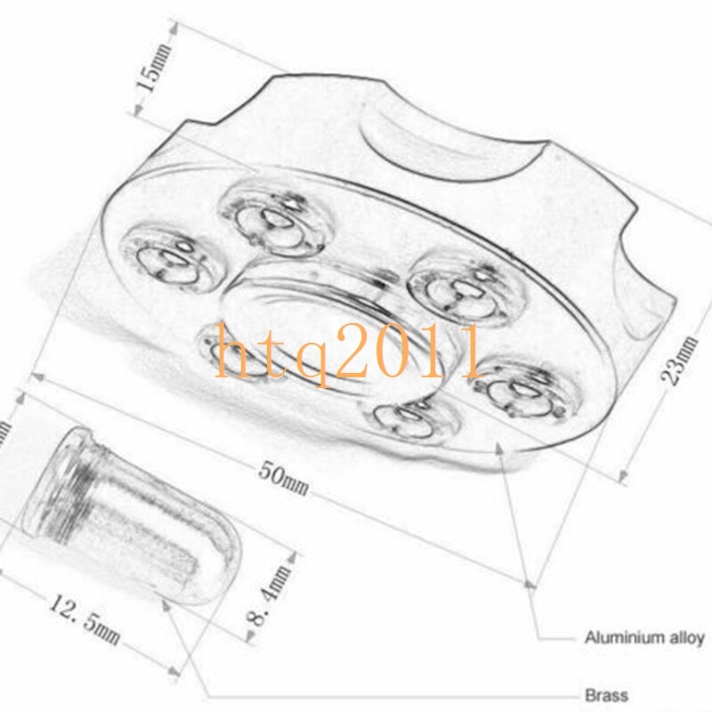 EDC Desk Toy Brass Revolver Bullets Finger Spinner Top Hand Fidget Pocket