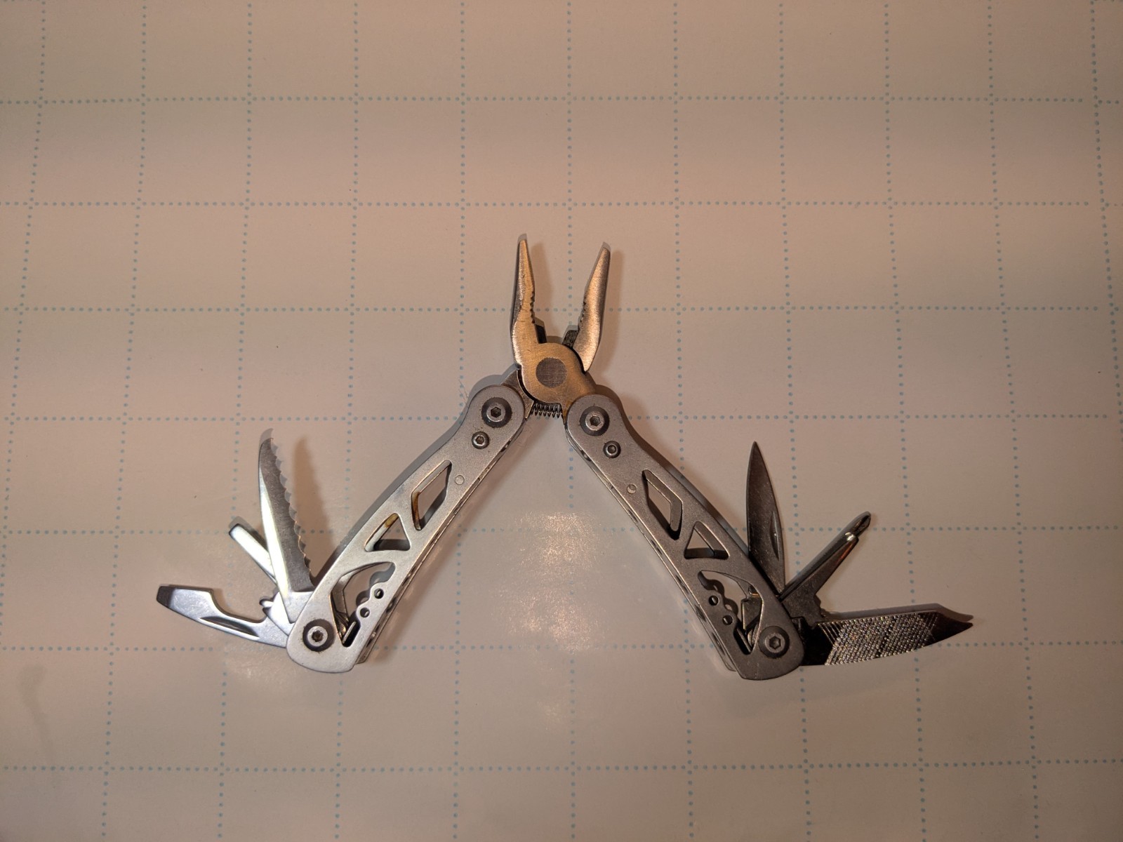 Husky Multi-Tool – Pliers, Knife, Screwdrivers, Can/Bottle Openers