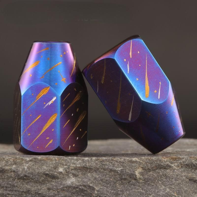 EDC Titanium Knife Lanyard Beads DIY Paracord Necklace Pendant Charm Bracelet