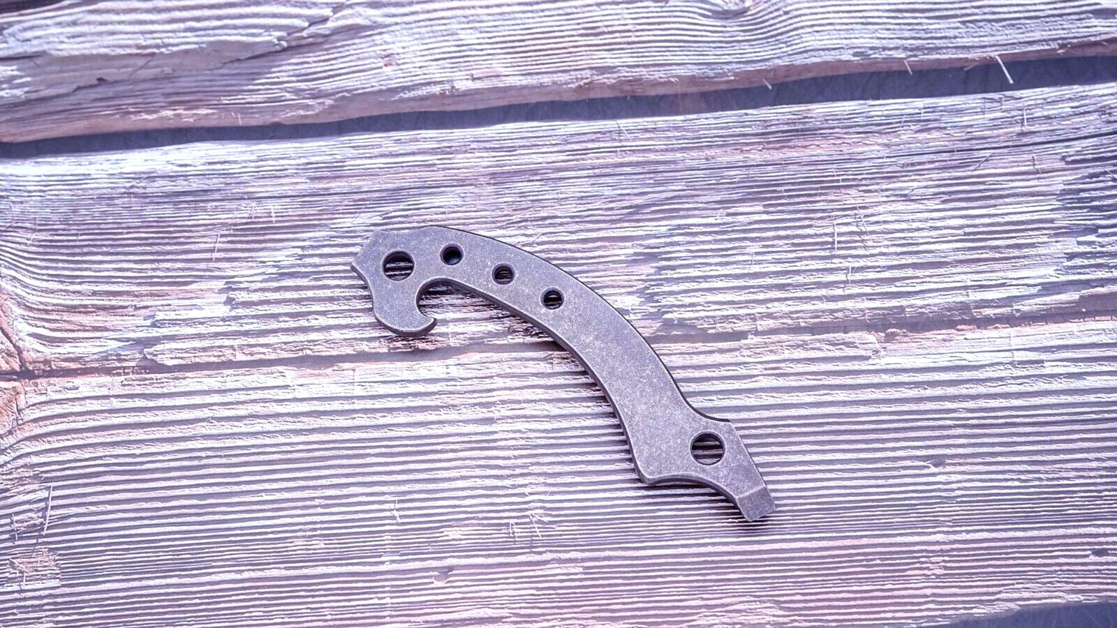 Tuffknives Laffer Curve Keychain-Bottle Opener-Pry Bar, Bronze Anodized Titanium