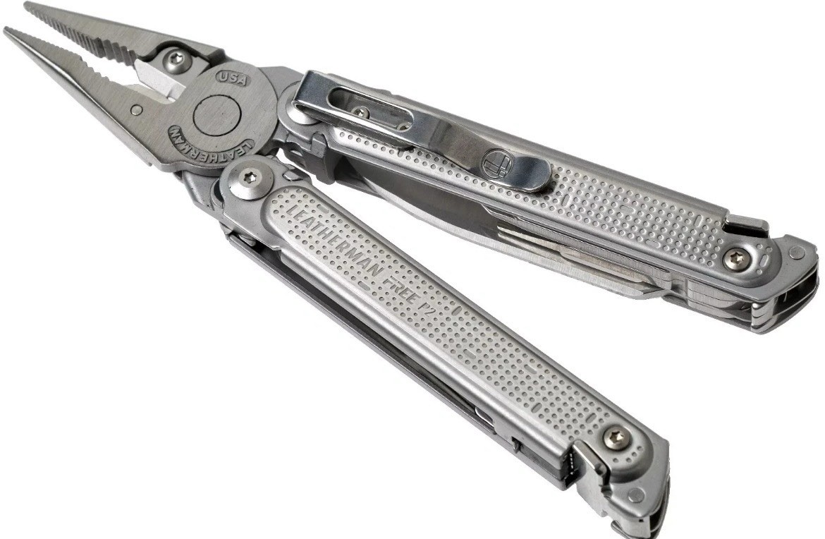 Leatherman FREE P2 Multitool NIB Gray Sheath Included 19 Tools Magnetic USA