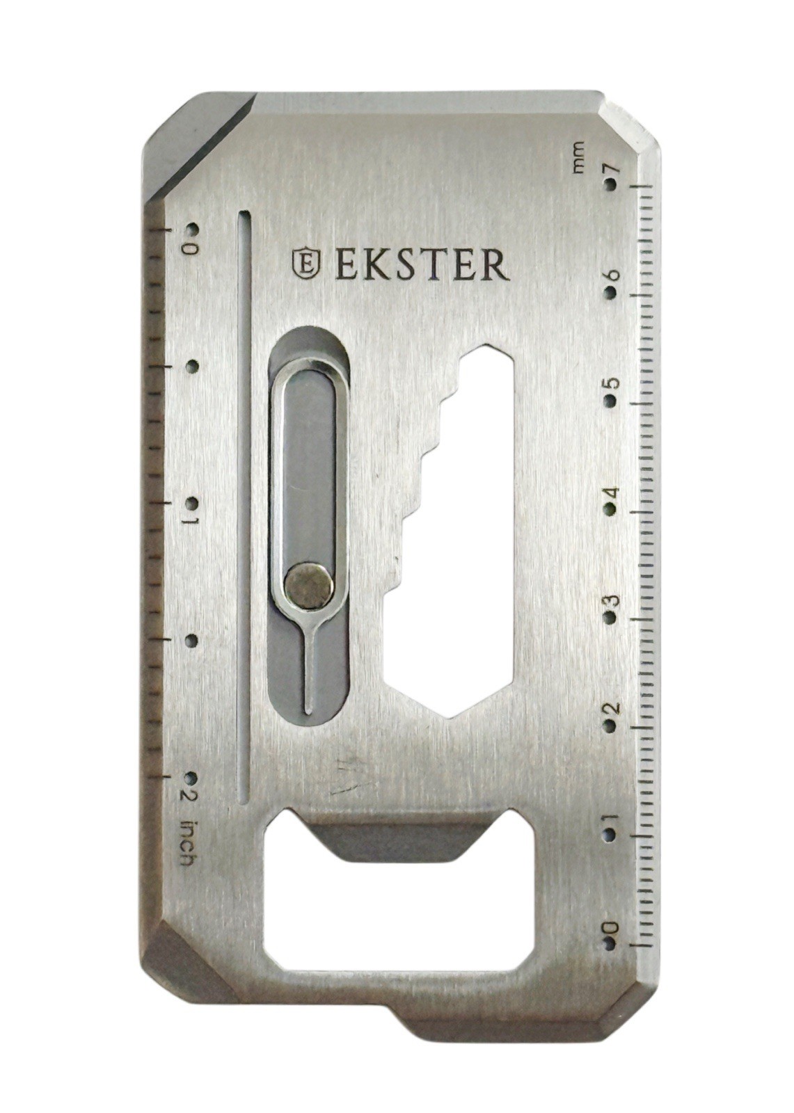 Ekster 8-in-1 Stainless Steel Tool Card – Silver