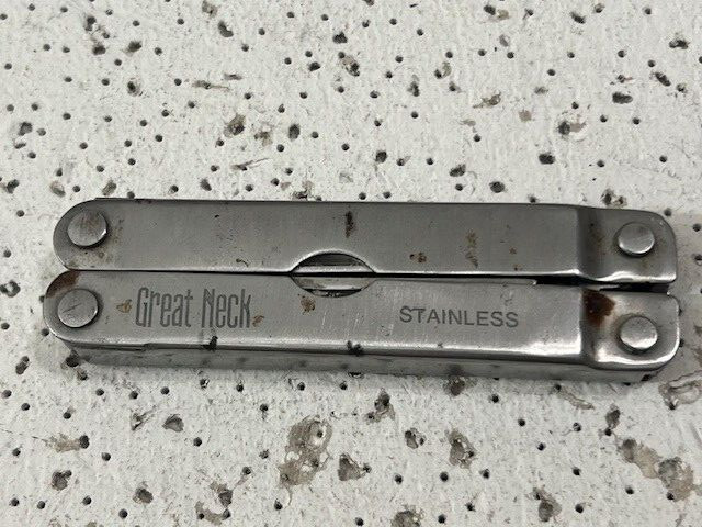 Vintage Great Neck Silver Multi-Tool Stainless Steel—