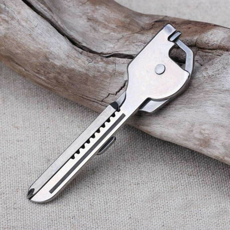 6 In 1 Keychain Multi-tool Key Screwdriver Mini Knife Camping and Daily Tool