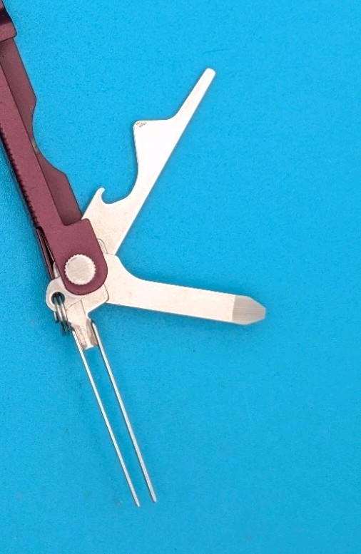 Leatherman Micra Multi-Tool, Knife, Scissors, Key Ring, Maroon!