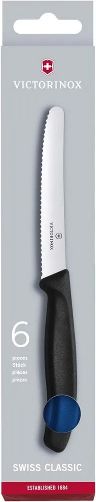 Victorinox Swiss Classic Tomato and Table Knife 6pc Set Blue