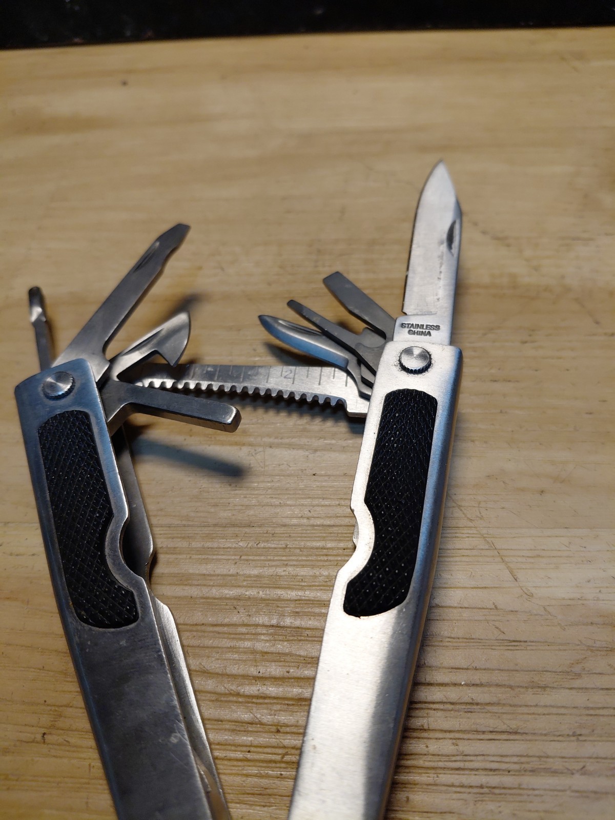 Stanley 12-in-1 Multi-Tool with Belt Loop Pouch Stainless Steel # 2cr