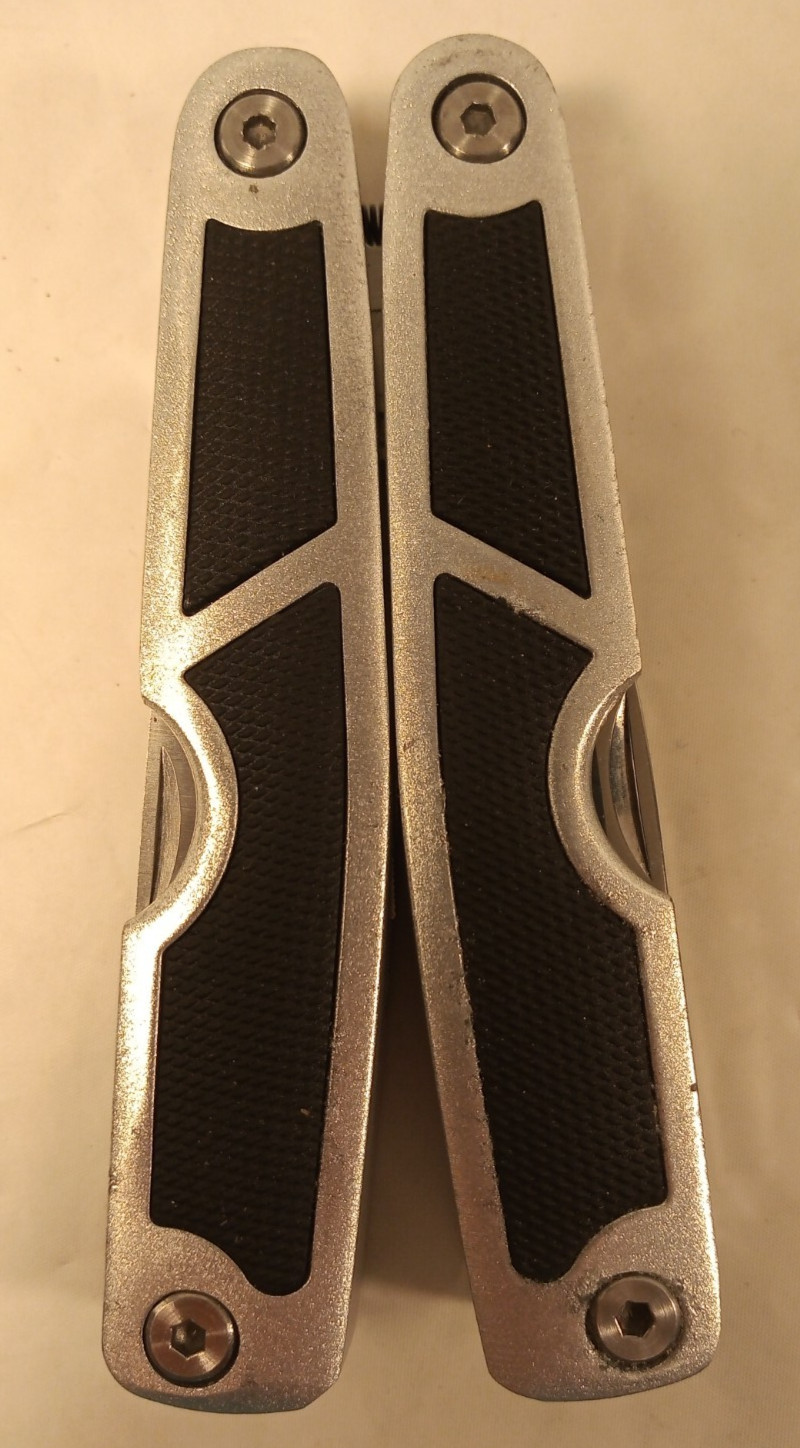 Ozark Trail Large Multi Tool Pliers Knives Saw Screwdrivers Openers Black Handle
