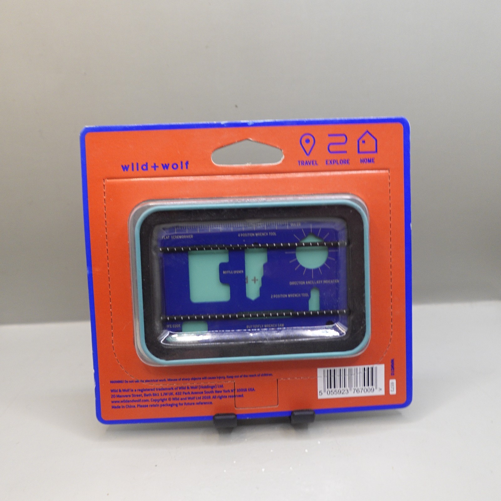 TOOL LOGIC Credit Card Saw/Compass/Bottle-Opener/ Knife 9 Tools in 1